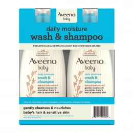 Aveeno Baby Sensitive Skin Body and Hair Wash 2 Units / 532 mL / 18 oz