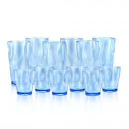 CreativeWare Acrylic Tumbler Set 12 Pieces