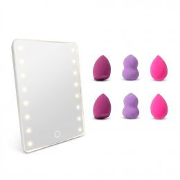 Danielle Creations LED Mirror and Makeup Accessories Set 7 Pieces