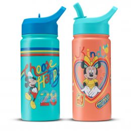JoyJolt Water Bottles with Disney Designs for Kids 2 Units / 473 mL / 16 oz