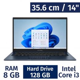 Asus 35.6 cm / 14" Inches Laptop Intel Core i3 8 Gigabytes / 128 Gigabytes X1404VA-I38128