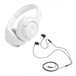 JBL Headband Headphones and Wired Earbuds with Bluetooth Set