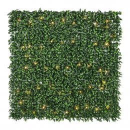 Creative Surfaces Artificial Plant Wall Panel with LED Lights 100 cm x 100 cm / 39.3“ x 39.3”