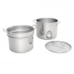 ’s Selection 3-Piece Stockpot with Strainer Set