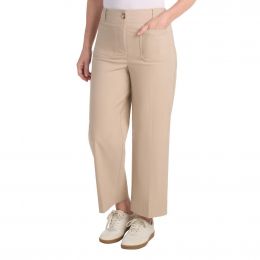 Dalia Wide-Leg Pants with Front and Back Pockets for Women