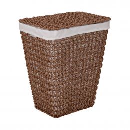 Seville Classics Handwoven Laundry Hamper with Durable Steel Frame