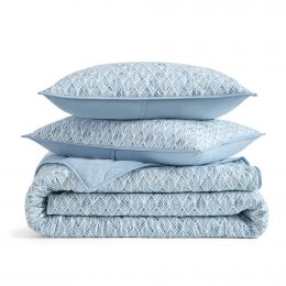 Casual Living King Size Polyester Comforter Set 3 Pieces