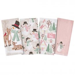 Selection Christmas Printed Kitchen Towels 4 Units / 40 cm x 66 cm / 15.74" x 26"
