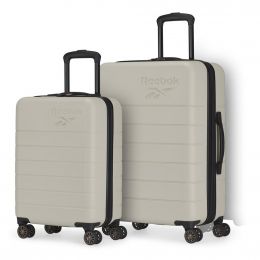 Reebok Set of Rigid Luggage with Spinner Wheels 2 Pieces