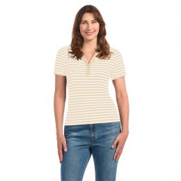 Hilary Radley Women’s Short Sleeve Polo Collar Shirt