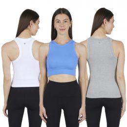 90 Degree by Reflex Women's Sleeveless T-Shirt 3-Pack