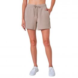 Mondetta Women’s Geometric Print Athletic Shorts with Elastic Waistband