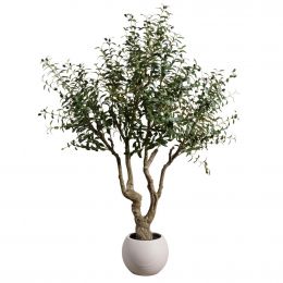 Teamson Home Decorative Artificial Olive Tree with Pot