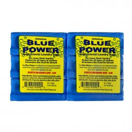 Blue Power Laundry Bar Soap 24 Units / 130 g / 4.58 oz