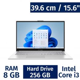 Asus 39.62 cm / 15.6" Vivobook Go 15 Laptop with Intel Core i3, 8 GB / 256 GB E1504GA-WS35