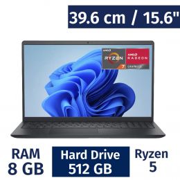 Dell 39.6 cm / 15. 6” Inches Laptop AMD Ryzen 8 Gigabytes / 512 Gigabytes LDC15255-A407BLK