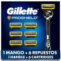 Gillette ProShield Razor 1 Handle + 6 Cartridges
