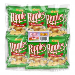 Ripples Sour Cream and Onion Potato Chips 12 Units / 35 g / 1.24 oz