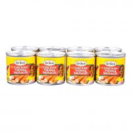 Grace Vienna Chicken Sausages in Can 8 Units / 114 g