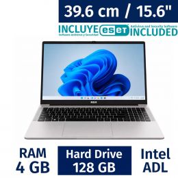 RCA 39.6 cm / 15.6" Inches Laptop Intel ADL 4 Gigabytes / 128 Gigabytes RWNN11554-GRY + ESET Antivirus