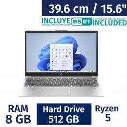 HP 39.6 cm / 15.6" Touchscreen Laptop AMD Ryzen 5 / 8 GB / 512 GB SSD 15-fc0146dx + ESET Antivirus