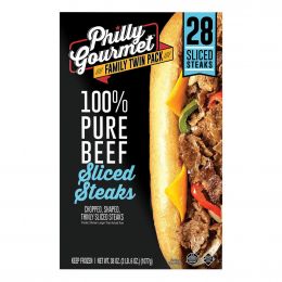 Philly Gourmet Pure Beef Sliced Steaks 1 kg / 2.4 lb