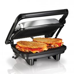 Hamilton Beach Gourmet Sandwich Maker with Nonstick Grid  25.4 cm x 20.32 cm / 10" x 8"