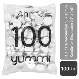 Yummi Unscented Tealights 100 Units