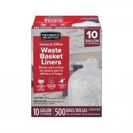 Selection Trash Bag 500 Units / 37 L / 10 gal