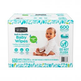 Selection Hypoallergenic Baby Wipes 6 Packs / 100 Units