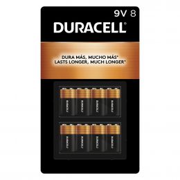 Duracell 9 V Alkaline Batteries 8 Units