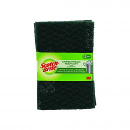 Scotch-Brite Heavy Duty Scour Pad Green 12 Units