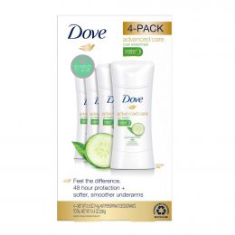 Dove Advanced Care Deodorant 4 Units / 74 g / 2.6 oz
