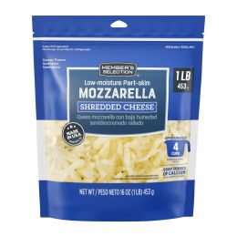 Selection Shredded Mozzarella Cheese 453 g / 1 lb