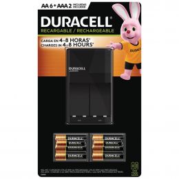 Duracell Recharge Set for 6 Batteries AA and 2 AAA