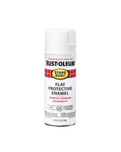 Rust-Oleum Stops Rust Flat White Spray Paint 12 oz