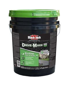 Black Jack Drive-Maxx 500 Matte Black Water-Based Rubberized Asphalt Driveway Sealer 4.75 gal