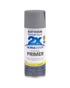 Rust-Oleum Painter&#039;s Touch 2X Ultra Cover Flat Gray Paint + Primer Spray Paint 12 oz