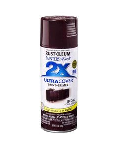 Rust-Oleum Painter&#039;s Touch 2X Ultra Cover Gloss Kona Brown Paint+Primer Spray Paint 12 oz