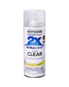 Rust-Oleum Painter&#039;s Touch 2X Ultra Cover Gloss Clear Paint + Primer Spray Paint 12 oz