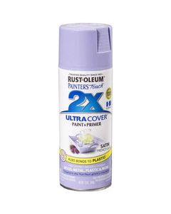 Rust-Oleum Painter&#039;s Touch 2X Ultra Cover Satin French Lilac Paint+Primer Spray Paint 12 oz