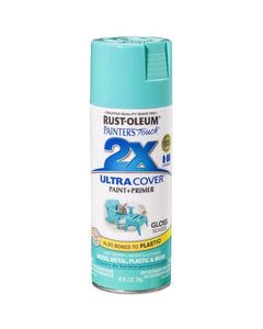 Rust-Oleum Painter&#039;s Touch 2X Ultra Cover Gloss Seaside Paint+Primer Spray Paint 12 oz