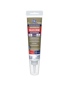 GE Advanced Almond Silicone 2 Kitchen and Bath Caulk Sealant 2.8 oz