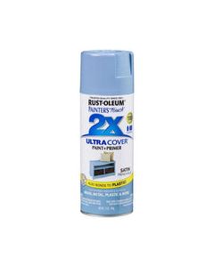 Rust-Oleum Painter&#039;s Touch 2X Ultra Cover Satin French Blue Paint+Primer Spray Paint 12 oz
