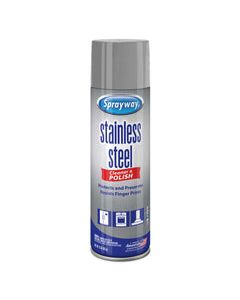 Sprayway No Scent Stainless Steel Cleaner &amp; Polish 15 oz Spray