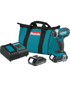 Makita LXT 18 V 1/4 in. Cordless Brushed Impact Driver Kit (Battery &amp; Charger)