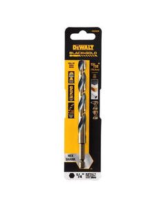 DeWalt Black &amp; Gold 13/32 in. High Speed Steel Impact Ready Drill Bit Hex Shank 1 pk