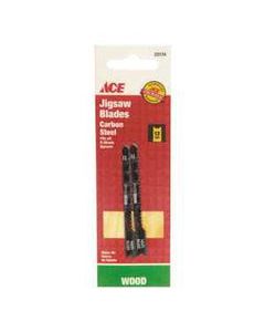 Ace 3-1/8 in. Carbon Steel Universal Jig Saw Blade 12 TPI 2 pk