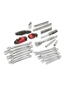 Crescent Assorted Sizes x 3/8 in. drive Metric and SAE 6 and 12 Point Mechanic&#039;s Tool Set 128 p