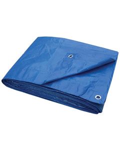 ProSource Light Duty Tarp With Aluminum Grommets, 20 Ft L X 16 Ft W, 6 X 7 In Mesh, Polyethylene
